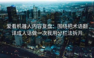 爱看机器人内容复盘：围绕把术语翻译成人话做一次我用分栏法拆开